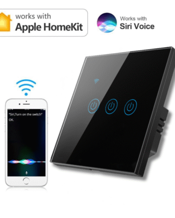 3 GANG APPLE-HOMEKIT SMART SWITCH BLACK